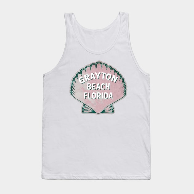 Grayton Beach Florida Vintage Shell Tank Top by TravelTime